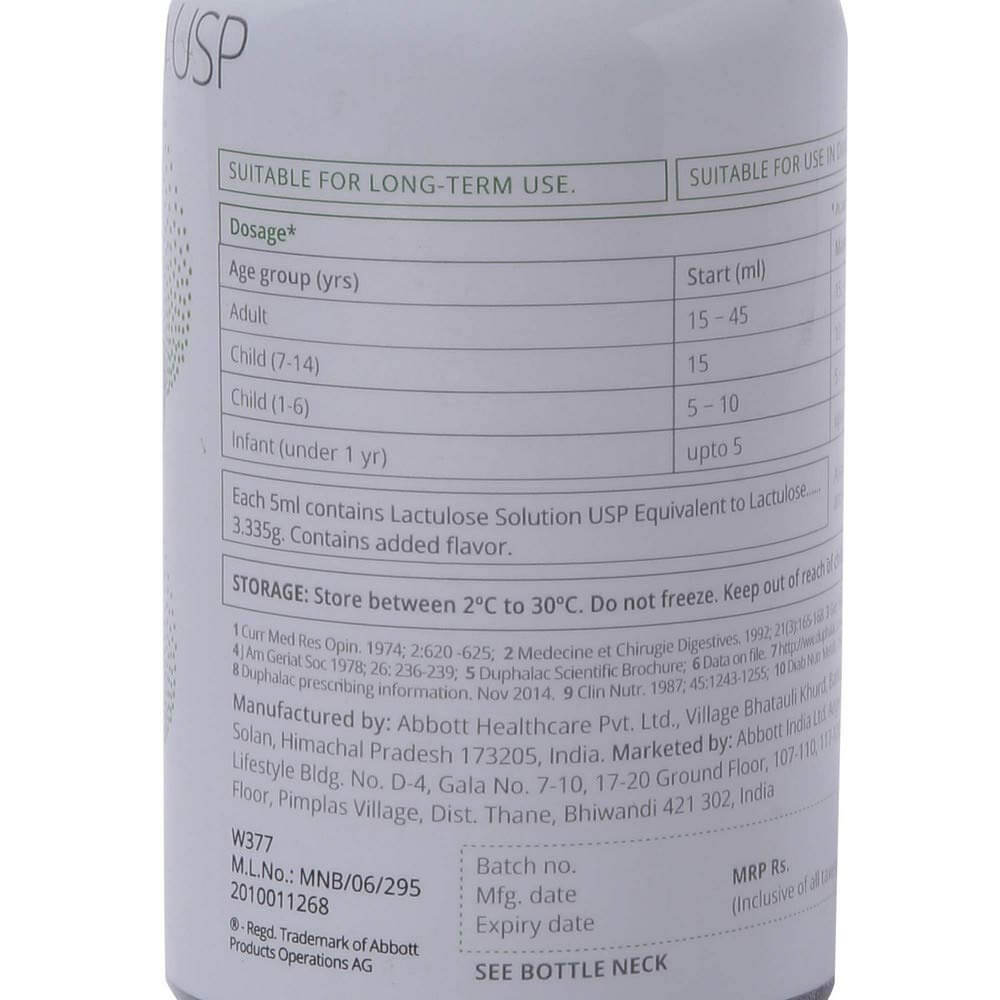 Duphalac Syrup Uses in Hindi