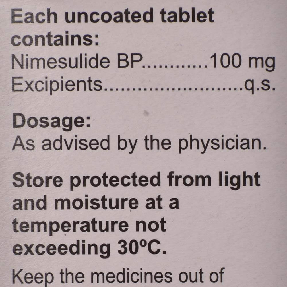 Nimesulide Tablet Uses In Hindi 