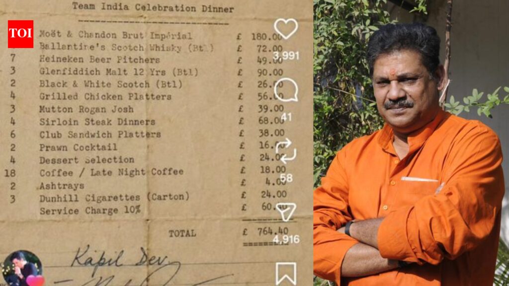 Kirti Azad debunks viral 1983 World Cup winning party bill, calls it ‘fake’ | Cricket News